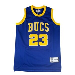 Authentic‎ Classics Michael Jordan Laney High School Bucs Jersey Blue Yellow MED